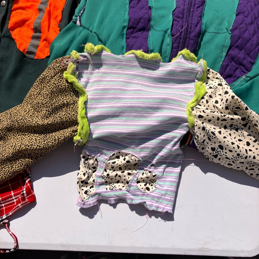 Colorful Patchwork Long Sleeve Top